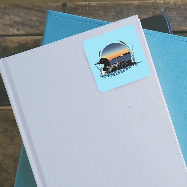 Adesivo Quadrado Loon Sunset Blue (Criador carregado)