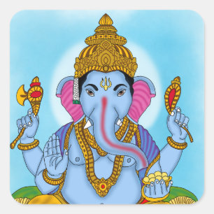 Adesivo Quadrado Lord Ganesha Sticker