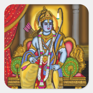 Adesivo Quadrado Lord Rama Stickers
