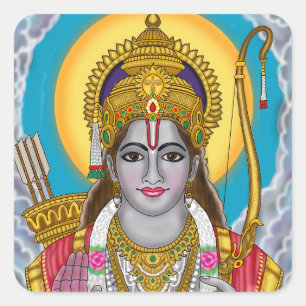 Adesivo Quadrado Lord Rama Stickers