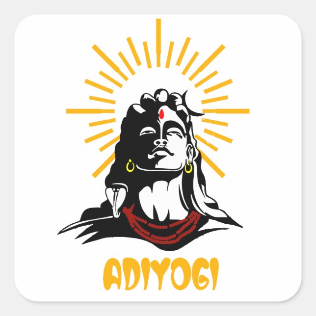 Adesivo Quadrado Lord Shiva | Mahadev (Frente)