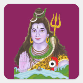 Adesivo Quadrado Lord Shiva Sticker