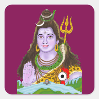 Adesivo Quadrado Lord Shiva Sticker