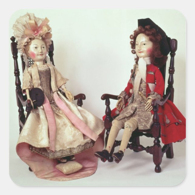 Adesivo Quadrado Lorde e Lady Clapham (Frente)