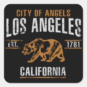 Adesivo Quadrado Los Angeles