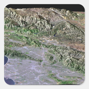 Adesivo Quadrado Los Angeles, Califórnia
