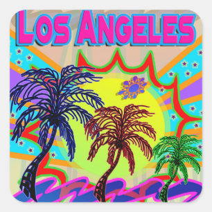 Adesivo Quadrado Los Angeles Eternal Sticker