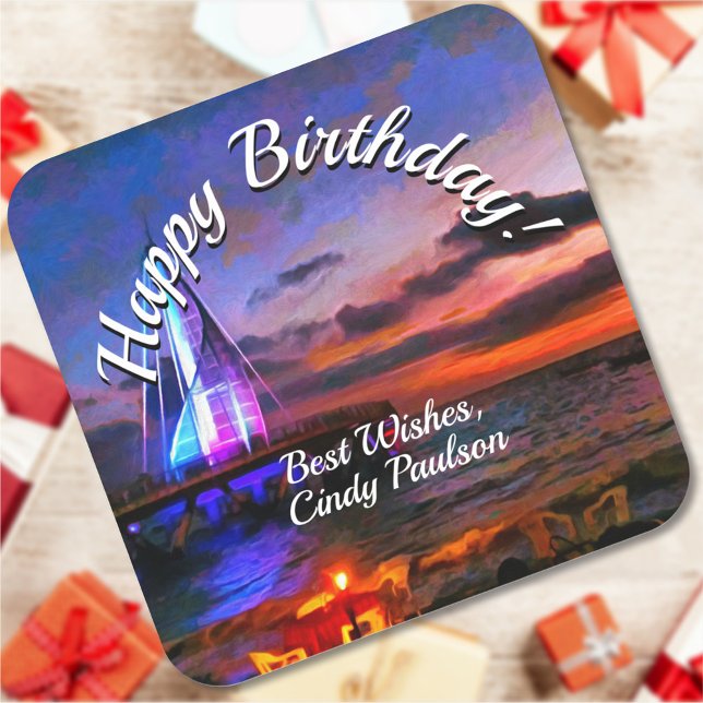 Adesivo Quadrado Los Muertos Pier Aniversário 1182 (Criador carregado)