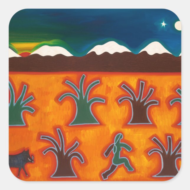 Adesivo Quadrado Los Olivos en el Invierno 2010 (Frente)