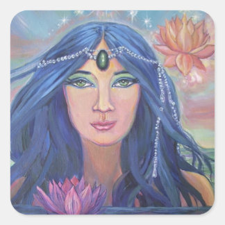 Adesivo Quadrado Lotus Mermaid - Stickers By Susan Rodio