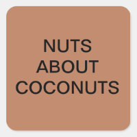 LOUCOS SOBRE COCONUTS STICKERS