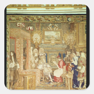 Adesivo Quadrado Louis XIV que recebem o Legate papal
