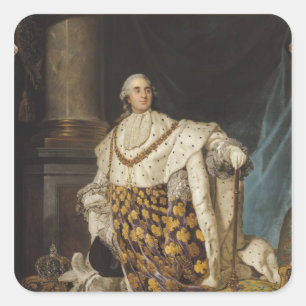 Adesivo Quadrado Louis XVI em vestes da coroação, depois de 1774