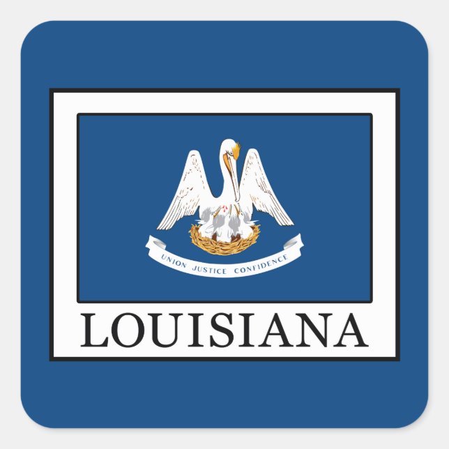 Adesivo Quadrado Louisiana (Frente)