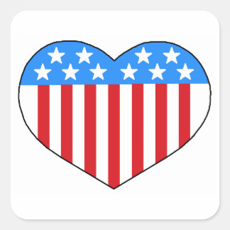 Adesivo Quadrado Love American Style Sticker