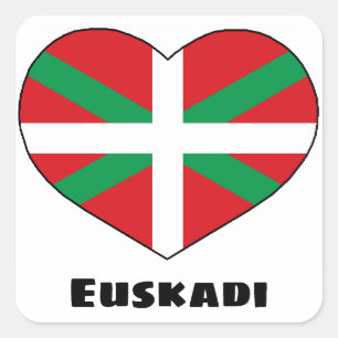 Adesivo Quadrado Love Basque Style Sticker