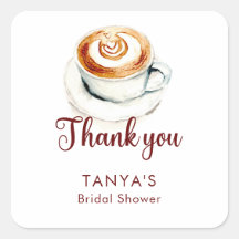 Love is Brewing Latte Chá de Noiva Personalizado