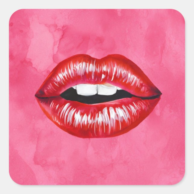 Adesivo Quadrado Love Kiss (Frente)