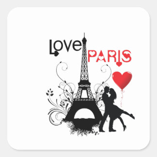 Adesivo Quadrado Love Paris