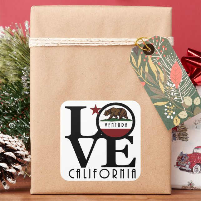 Adesivo Quadrado LOVE Ventura California (Feriado)