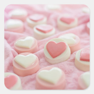 Adesivo Quadrado lovely pink 