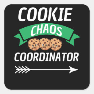 Adesivo Quadrado Lover de navegação do Coordenador de Cookie Chaos