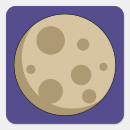 Adesivo Quadrado Lua cheia