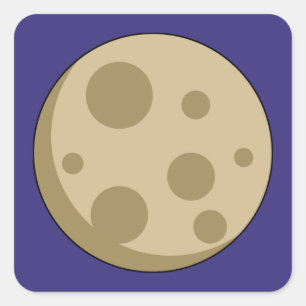 Adesivo Quadrado Lua cheia