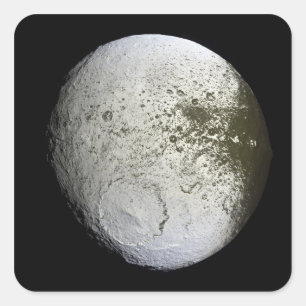 Adesivo Quadrado Lua de Saturno Iapetus 2