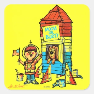 Adesivo Quadrado Lua ou busto!