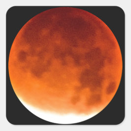 Adesivo Quadrado Lua Vermelha Ascendente