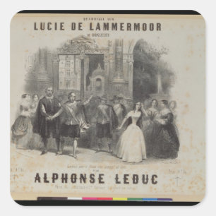 Adesivo Quadrado Lucia de Lammermoor' por Gaetano Donizetti