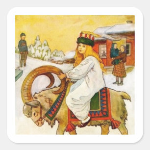 Adesivo Quadrado Lucia dirige o golfo de Jul