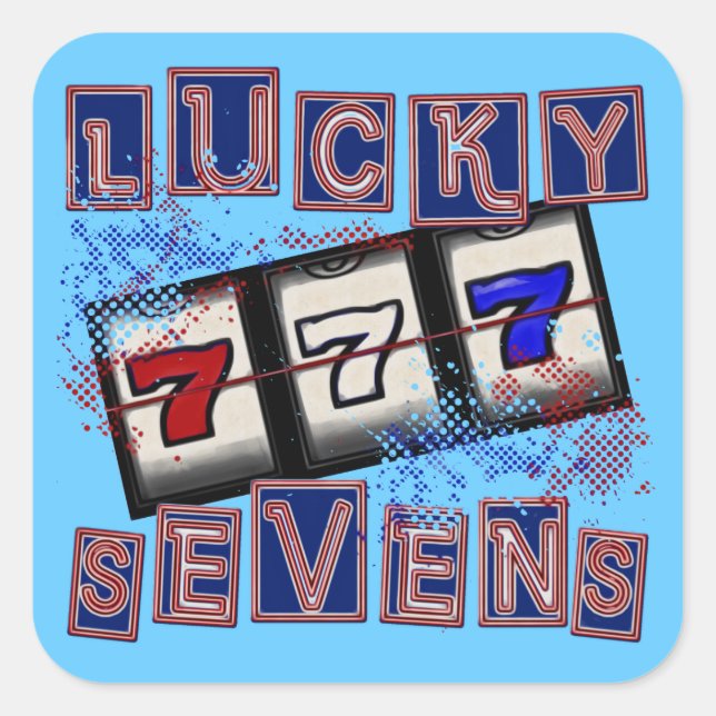 Adesivo Quadrado Lucky Sevens (Frente)