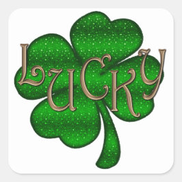 Adesivo Quadrado Lucky Shamrock ID961