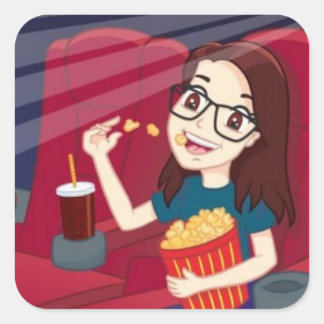 Adesivo Quadrado Lucy Vai para Hollywood Square Sticker