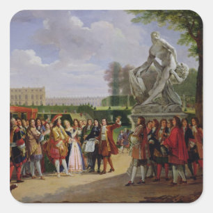 Adesivo Quadrado Luís XIV Dedicando o Milo de Puget