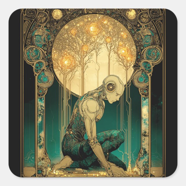 Adesivo Quadrado Luminous Ascension (Frente)