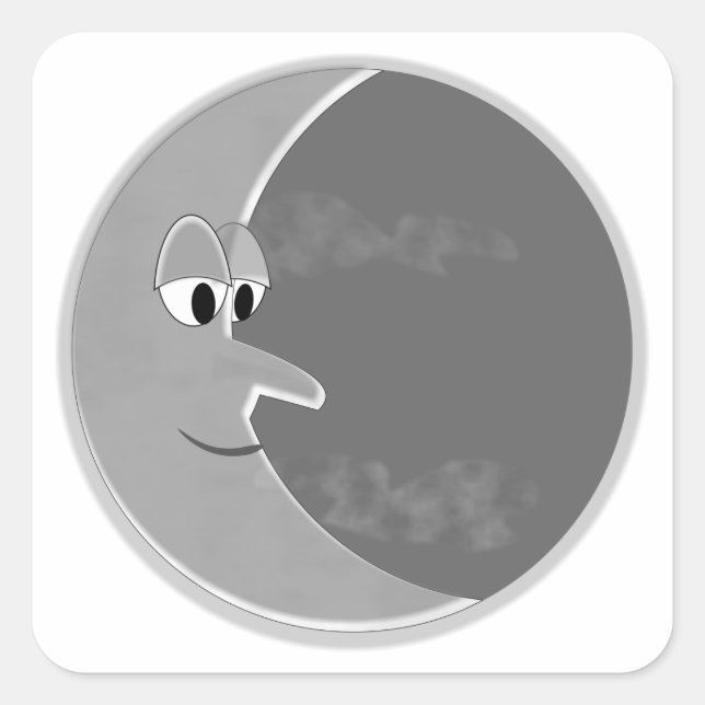 Adesivo Quadrado Luna (Frente)