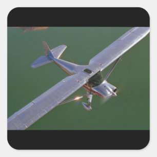 Adesivo Quadrado Luscombe, modelo 8, aviação 1948_Classic