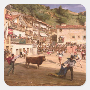 Adesivo Quadrado Luta de formação em Biscaia, 1869