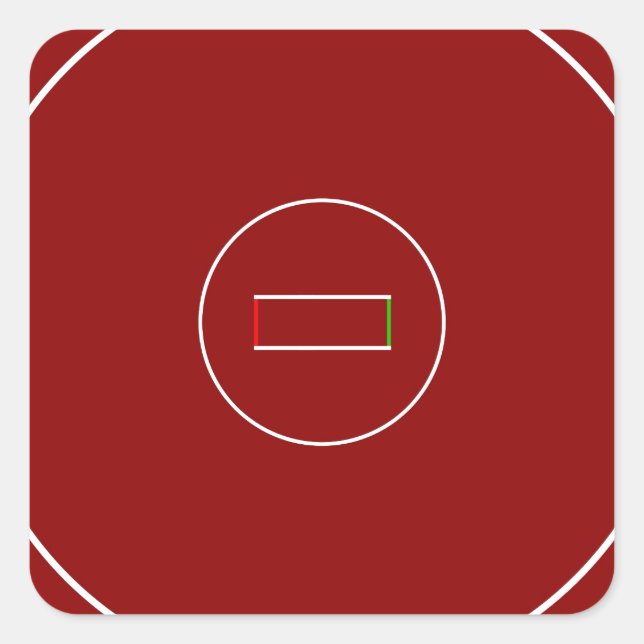 Adesivo Quadrado Luta Mat (Frente)