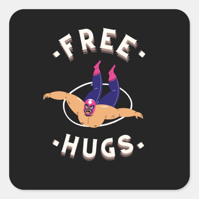 Adesivo Quadrado Luta mexicana Lucha Libre (Frente)