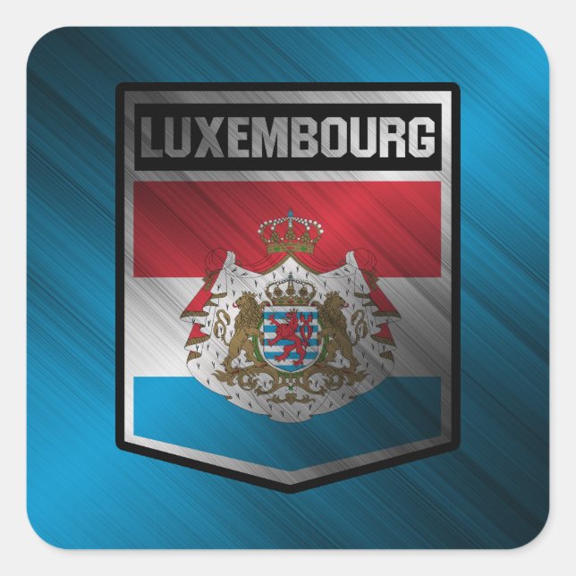 Adesivo Quadrado Luxemburgo (Frente)
