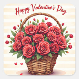 Adesivo Quadrado Luxo Floral Belo Amor Coleção Moderna