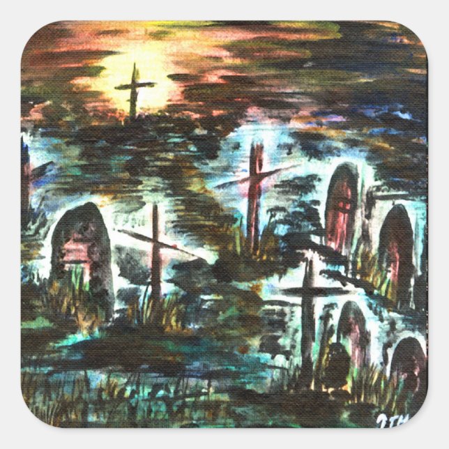 Adesivo Quadrado Luz Distante (Frente)