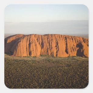 Adesivo Quadrado Luz do final da tarde em Uluru / Ayers Rock,