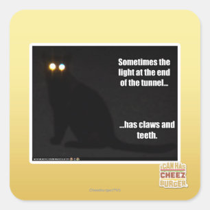 Adesivo Quadrado Luz no fim do túnel