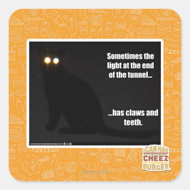 Adesivo Quadrado Luz no fim do túnel (Frente)