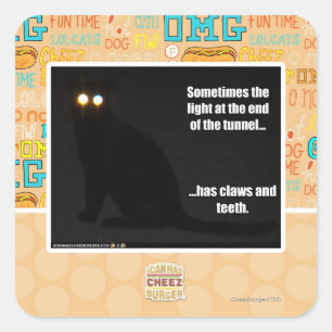 Adesivo Quadrado Luz no fim do túnel